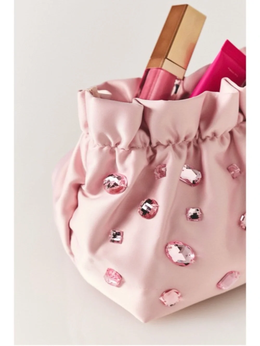 Embellished Cosmetic Bag